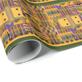 Speciale Kente doek textuur print Cadeaupapier (Rol Hoek)