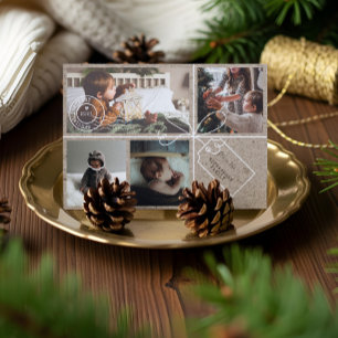 Speciale kerstfoto's voor levering Verzendpakket Feestdagenkaart