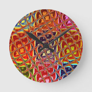 Speciale kerstkleuren Sneeuw Kerstman HoHoHo Pop A Ronde Klok