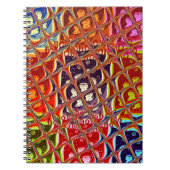 Speciale kerstkleuren Snow Santa HoHoho-Pop Ar Notitieboek (Voorkant)