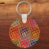 Speciale kerstkleuren Snow Santa HoHoho-Pop Ar Sleutelhanger (Voorkant)