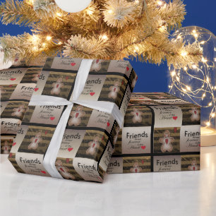 Speciale kerstliefde voor vrienden cadeaupapier
