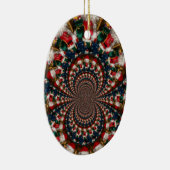 Speciale Kerstman Kaleidoscoop Ontwerp Keramisch Ornament (Rechts)