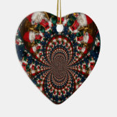 Speciale Kerstman Kaleidoscoop Ontwerp Keramisch Ornament (Rechts)