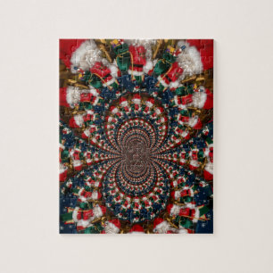 Speciale Kerstman Kaleidoscoop Ontwerp Legpuzzel