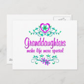 Speciale kleindochter briefkaart (Voorkant / Achterkant)