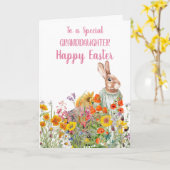 Speciale kleindochter  Bunny Kaart (Gele Bloem)