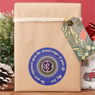 SPECIALE KLEURRIJKE MODERNE CADEAU DOCHTER ZUS MOE RONDE STICKER