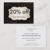 Speciale korting - Cadeau Confetti Gold Coupon (Voorkant / Achterkant)