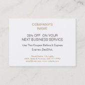 Speciale korting - Cadeau Confetti Gold Coupon (Achterkant)