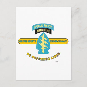 SPECIALE KRACHTEN AIRBORNE "DE OPPRESSO LIBER" BRIEFKAART