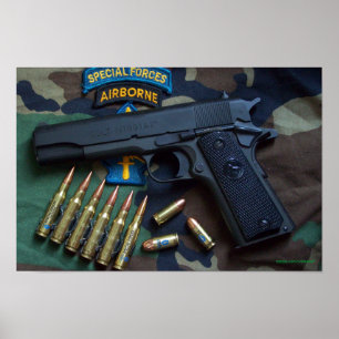 speciale krachten groene beretsveteranen, patches  poster