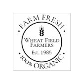 Speciale landbouwers 100 % biologisch voedsel 	rubberstempel (Afrduk)