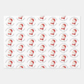 Speciale levering - Aangepaste Santa Stamps Inpakpapier Vel (Voorkant 2)