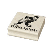 Speciale Levering boze postbode cartoon Rubberstempel (Stempel)