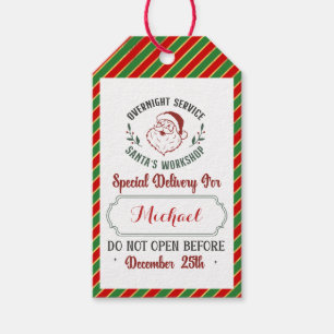 Speciale Levering Cadeautags van de Kerstman Noo Cadeaulabel