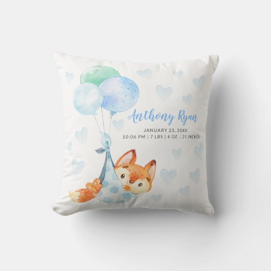 Speciale levering Fox-Baby shower Kussen (Voorkant)