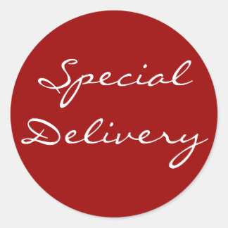 Speciale levering Kerst sticker Rood 2