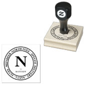 Speciale Levering Kerstman & Naam Rubberstempel (Gestempeld)