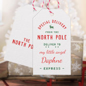 Speciale levering op de Noordpool Express Cadeaulabel