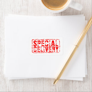 Speciale Levering rode rubber postzegel labels