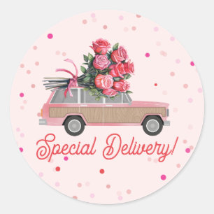Speciale levering Rozen SUV Valentijns's Ronde Sticker