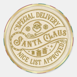 Speciale levering - Sinterklaas - Nice List Ronde Sticker