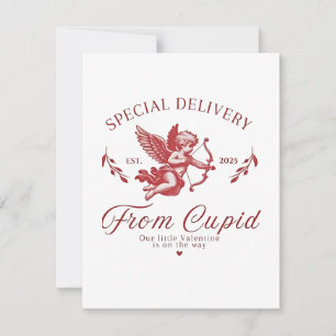 Speciale levering van Cupid Valentijn Zwanger Mom Notitiekaartje