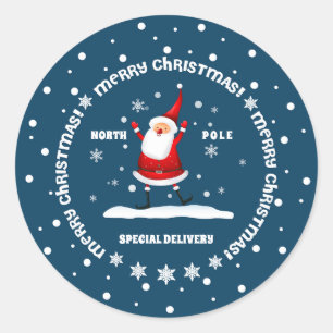 Speciale levering van het Kerst sticker Noordpool
