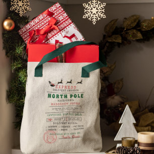 Speciale Levering van Kerstman Noordpool Tote Bag