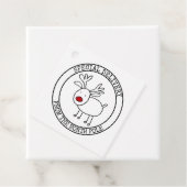 Speciale levering van North Pole Custom Santa Bedankjes Labels (In situ)