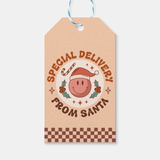 Speciale levering vanaf de kerstman cadeaulabel (Voorkant)