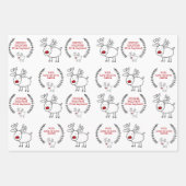 Speciale levering vanaf de kerstset van 3 kerst inpakpapier vel (Voorkant)