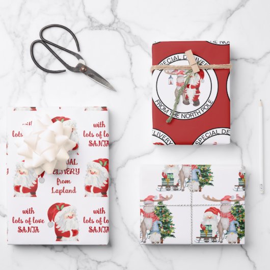 Speciale levering vanaf kerstset inpakpapier vel (Voorkant)
