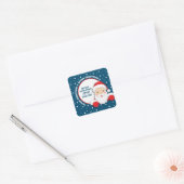 Speciale levering vanaf North Pole Christmas Vierkante Sticker (Envelop)