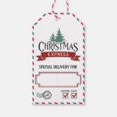 Speciale levering vanaf Santa's North Pole Christm Cadeaulabel (Voorkant)