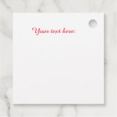 Speciale levering voor Santa's Workshop Bedankjes Labels (Achterkant)