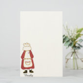 Speciale meisjespolijst briefpapier (Staand voorkant)