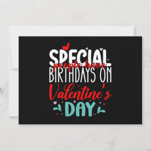 Speciale mensen hebben verjaardagen op Valentijnsd Kaart