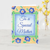 Speciale moeder kaart (Gele Bloem)