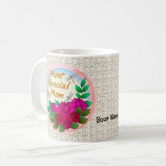 Speciale moeder Rozen mok (Voorkant links)