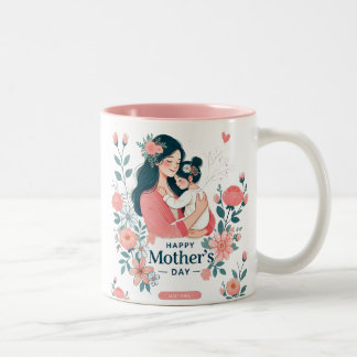 speciale Moederdag-Mok Tweekleurige Koffiemok
