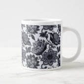 Speciale Mok met een zwart bloemontwerp (Rechts)