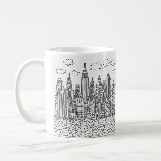 speciale mok voor Manhattan Skyscrapers (Links)