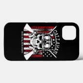 Speciale naam Soldaat Skull Dual Pistolen USA Vlag Case-Mate iPhone Case (Achterkant (horizontaal))