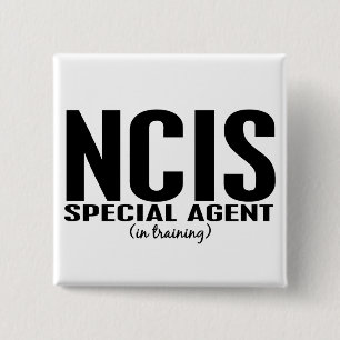 Speciale NCIS-agent in opleiding 1 Vierkante Button 5,1 Cm