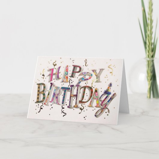 "SPECIALE NICHTE" OP UW VERJAARDAGSCADEAU KAART (Voorkant)