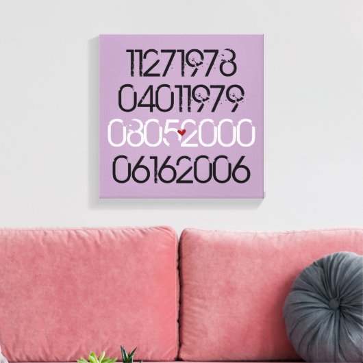Speciale nooddata canvas afdruk (Insitu (Woonkamer))