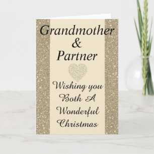 Speciale oma & partner Kerstkaart Feestdagen Kaart