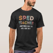 Speciale onderwijsleraren terug naar schoolretro-s t-shirt (Voorkant)